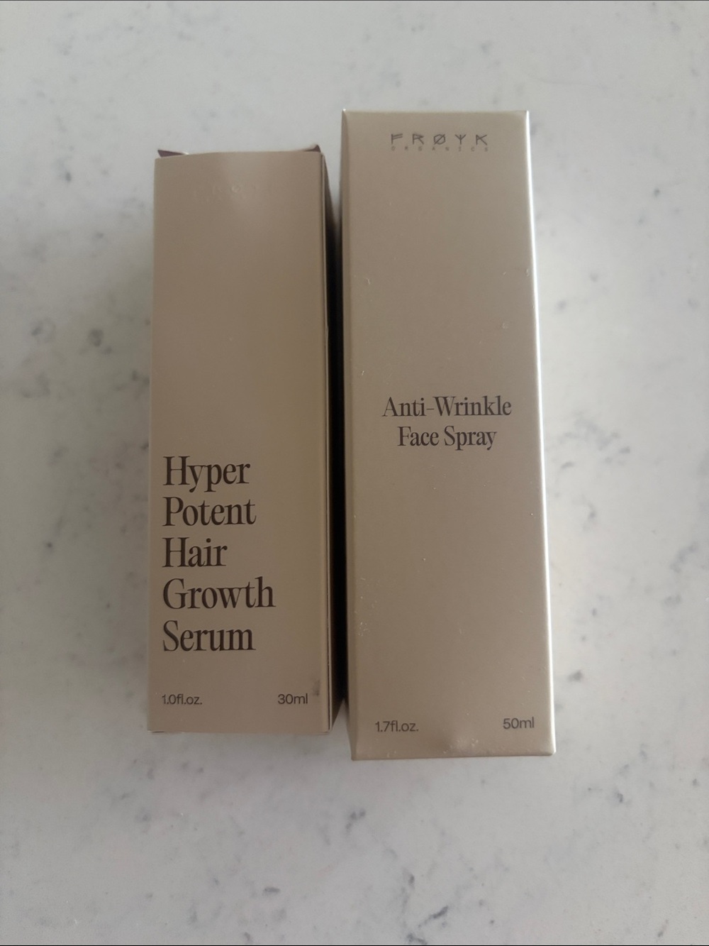 Froya Organics hyper potent hair growth serum and anti wrinkle spray NIB
